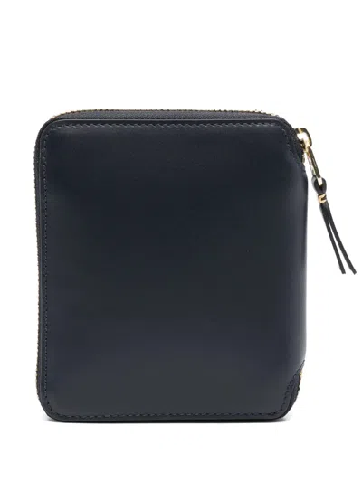 Comme Des Garçons Wallet "classic Leather Line 125x105 Mm" Wallet In Blue