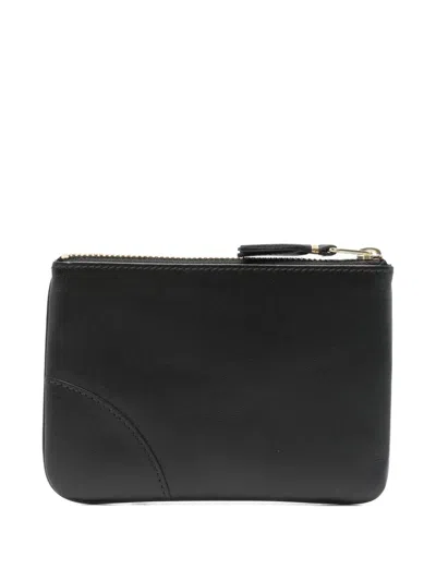 Comme Des Garçons Wallet Classic Leather Line Pouch In Black