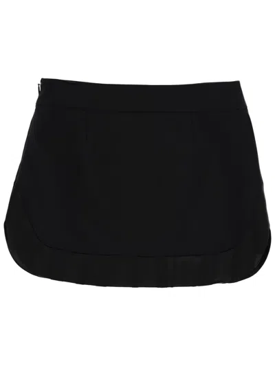 Pucci Sheer Hem Mini Skirt Design In Black
