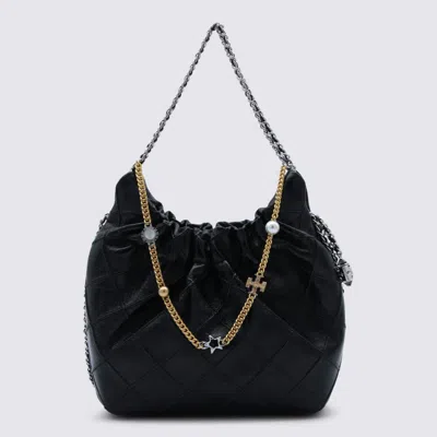 Tory Burch Black Leather Crossbody Bag In Black