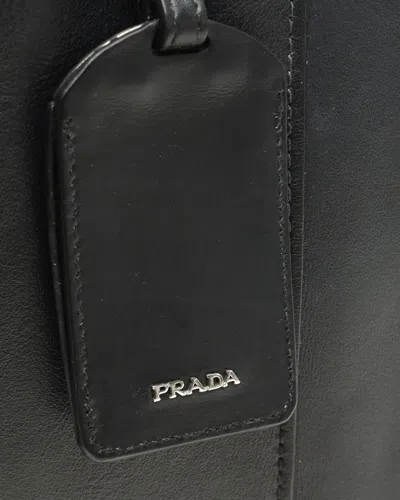 Prada Vitello Daino Tote Bag In Black
