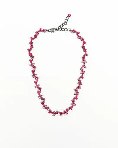 Givenchy Rhinestone Necklace In Red