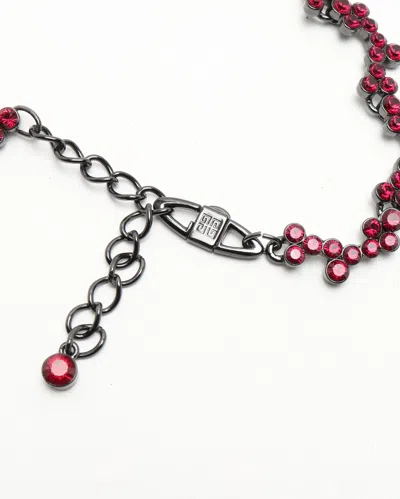 Givenchy Rhinestone Necklace In Red