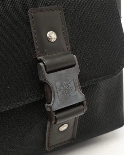 Pre-owned Louis Vuitton Damier Geant Loup Messenger Bag In Black