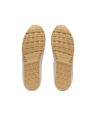 Balmain Racer 45 Sneakers In Lambskin And Suede In Multi