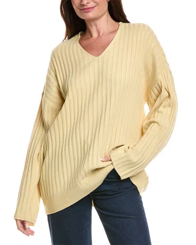 Weworewhat Oversized V-neck Sweater In Brown