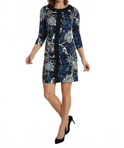 Ck Bradley Azores Dress In Frolic Black In Multi