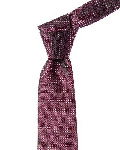 Canali Purple Silk Tie In Purple