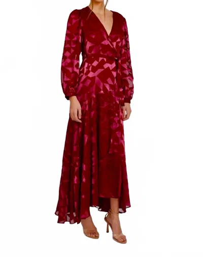 Rails London Gown In Cabernet In Red