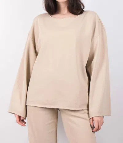 Dorothee Schumacher Natural Power Sweatshirt In Creamy Green In Multi