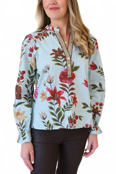 Maude Vivante Ashley Top In Opal Mosaic In Multi