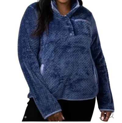 Simply Southern Women's Soft Pullover Sweater In Navy In Multi