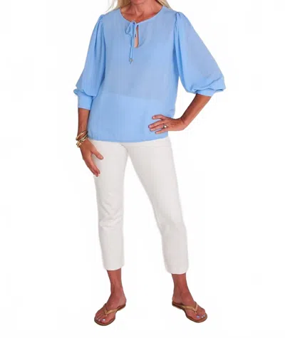 Ck Bradley Carmen Top In Periwinkle Blue In Multi