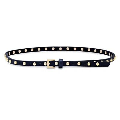 Laurel And Gold Women's Centinela Belt In Black/gold In Black