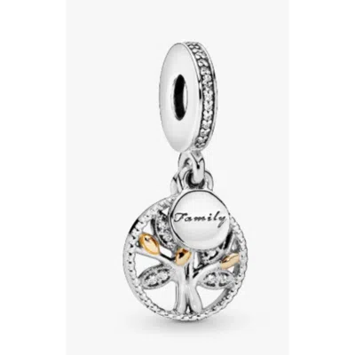 Pandora Sparkling Family Tree Dangle Charm In Metallic
