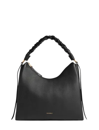 Coccinelle Boheme Medium Tote Bag In Black