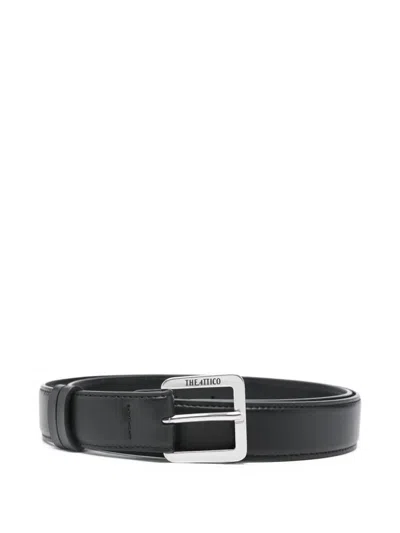 Attico Adjustable Belt Smooth Finish Design In Black