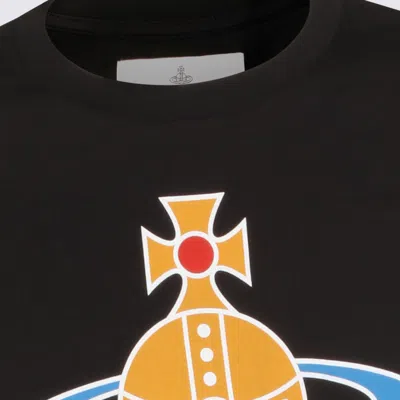 Vivienne Westwood T-shirt E Polo Nero In Black