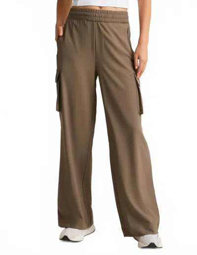 Beyond Yoga City Chic Cargo Pant In Dunee In Brown