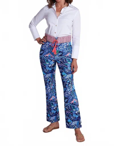 Ck Bradley Meister Pant In Eden Pink / Navy In Blue