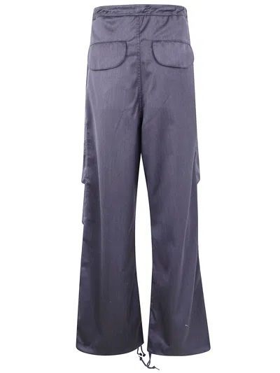 Entire Studios Drawstring Cargo-pocket Trousers In Blue