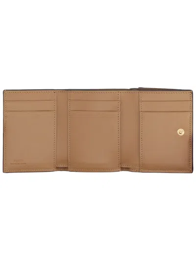 Fendi Brown Leather Wallet In Brown