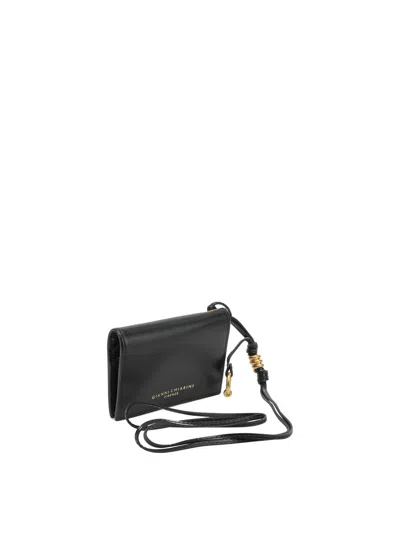 Gianni Chiarini Black Leather Wallet In Black