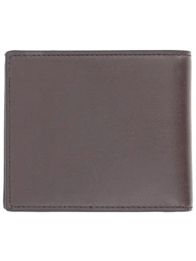 Gucci Dark Brown Leather Wallet In Neutral
