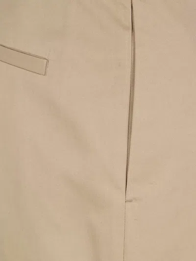 Jil Sander Wide Leg Trousers Belt Loops Pockets In Brown