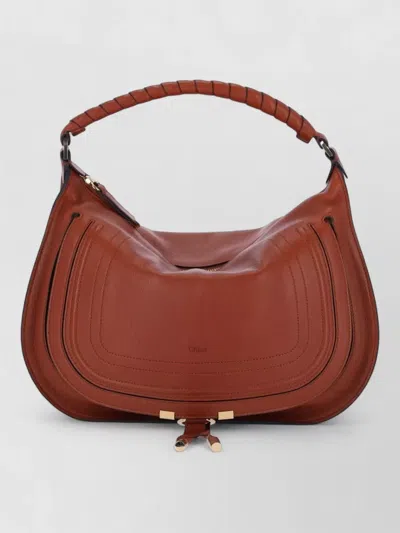 Chloé Shoulder Bag Gold Tone Hardware Handle