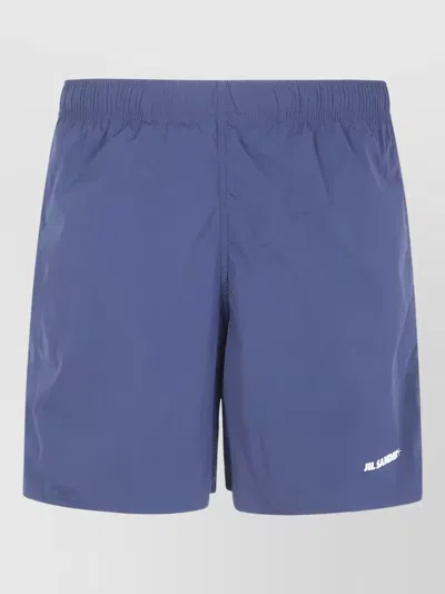 Jil Sander Boxer Shorts Featuring Single Back Pocket In Blue