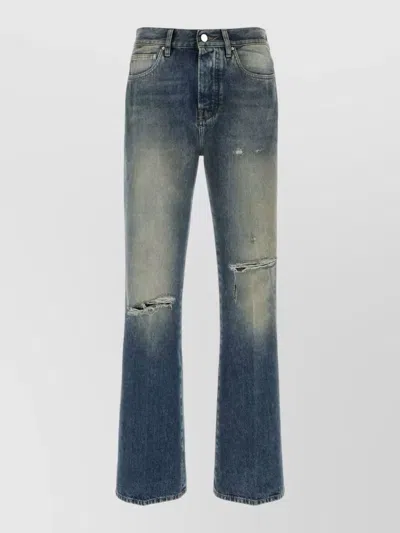 Amiri Slashed Boot Cut Jean In Blue