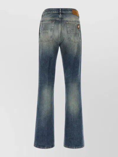 Amiri Slashed Boot Cut Jean In Blue