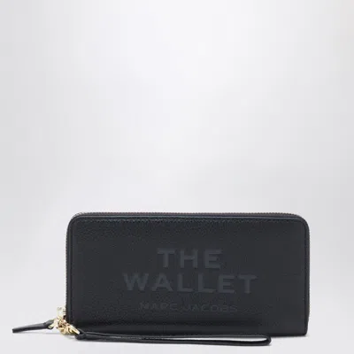 Marc Jacobs Black Fullgrain Leather Wallet In Black