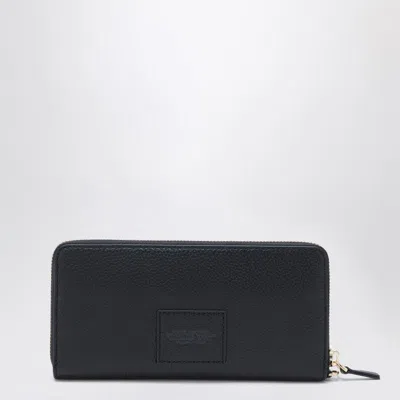 Marc Jacobs Black Fullgrain Leather Wallet In Black