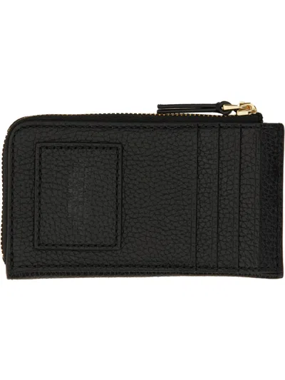 Marc Jacobs Leather Multi Wallet With Top Zip In Black
