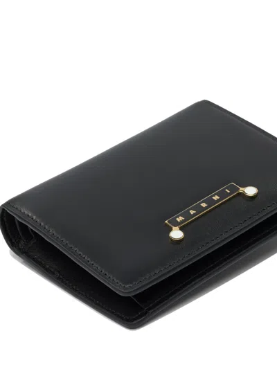 Marni Black Leather Wallet