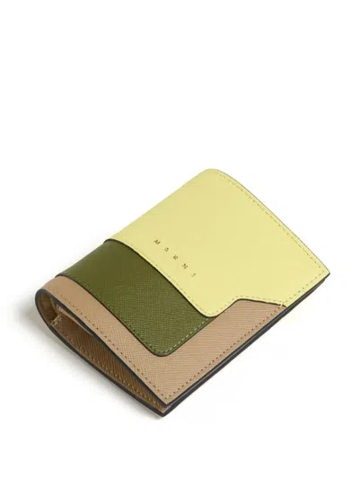Marni Color-block Debossed Logo Wallet