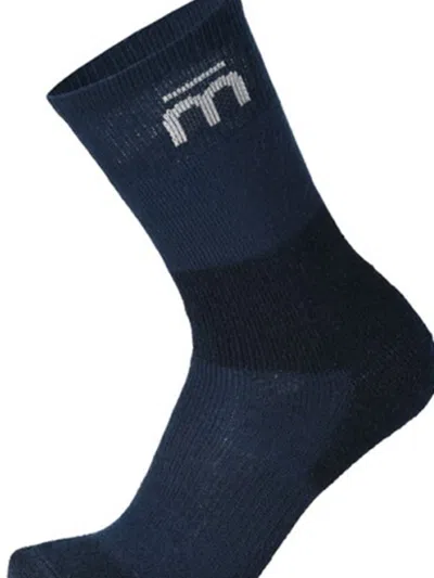 Mico Trek Media Medium Blue Socks In Blue