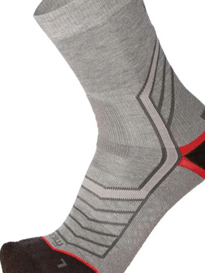 Mico Trek Medium Weight Odor Zero Socks In Gray