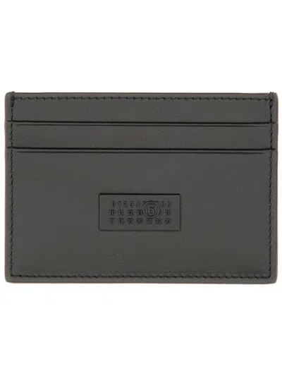 Mm6 Maison Margiela Black Cowhide Wallet