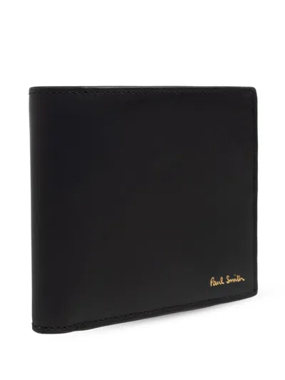 Paul Smith Men Wallet Billfold In Black