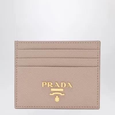 Prada Powder-pink Saffiano Cardholder