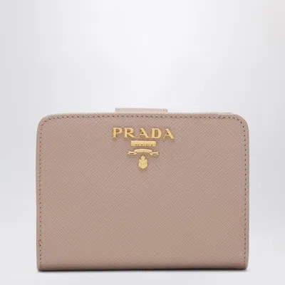 Prada Small Powder-pink Saffiano Wallet