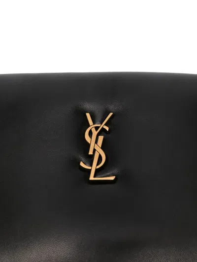 Saint Laurent Calypso Small Pouch In Lambskin In Black