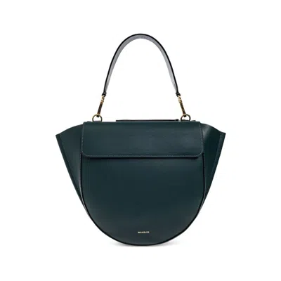 Wandler Half-moon Tote Bag In Blue