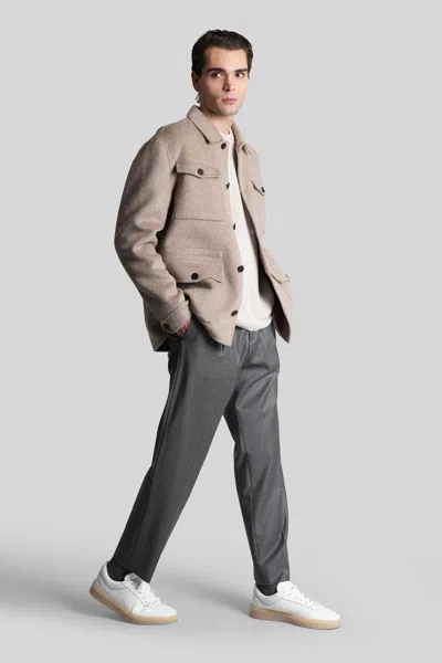 Grayed Filed Jacket Casual Jacket In Sand