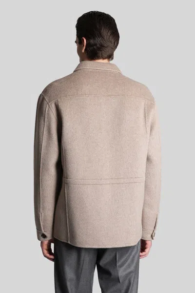 Grayed Filed Jacket Casual Jacket In Sand