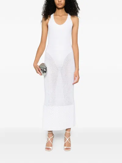 Brandon Maxwell Ribbed Bodysuit In White