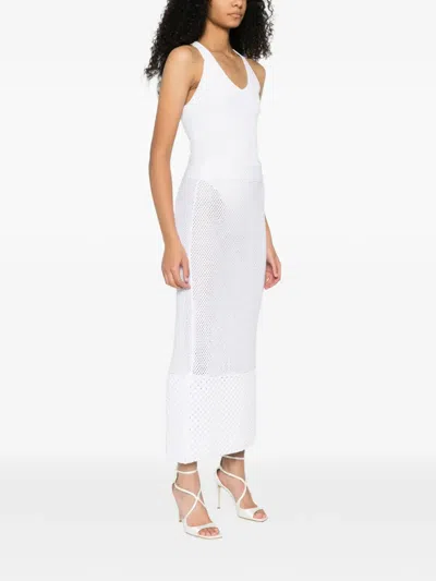 Brandon Maxwell Ribbed Bodysuit In White